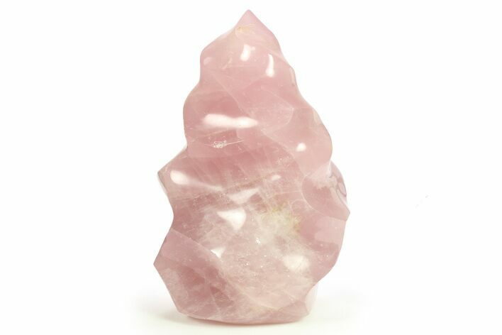 Bargain, Tall, Polished Rose Quartz Flame #268982